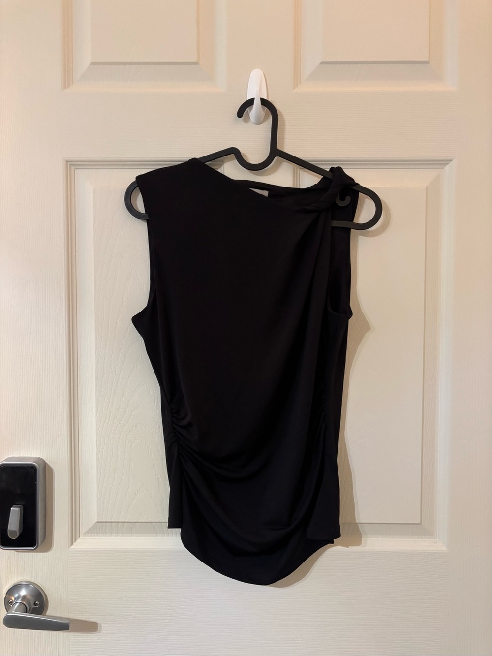 H&M Black Sleeveless Knot-Shoulder Camisole